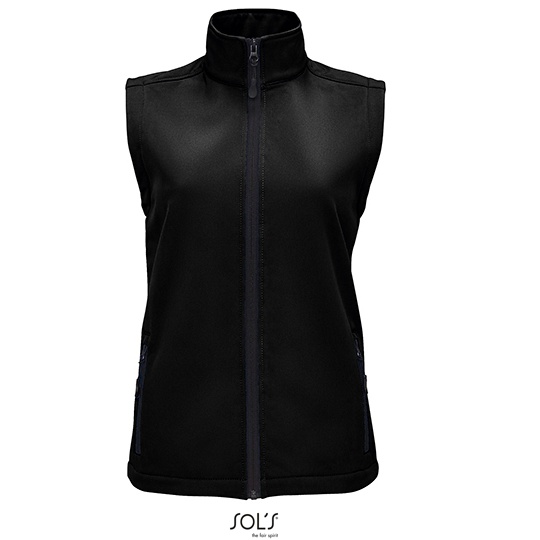 Bezrekawnik Damski Softshell Wodoodporny L02888 - Black