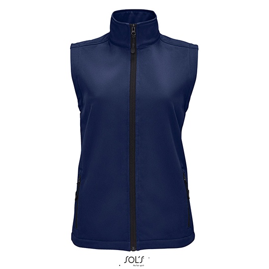 Damski bezrękawnik z miękkiego softshellu L02888 - French Navy