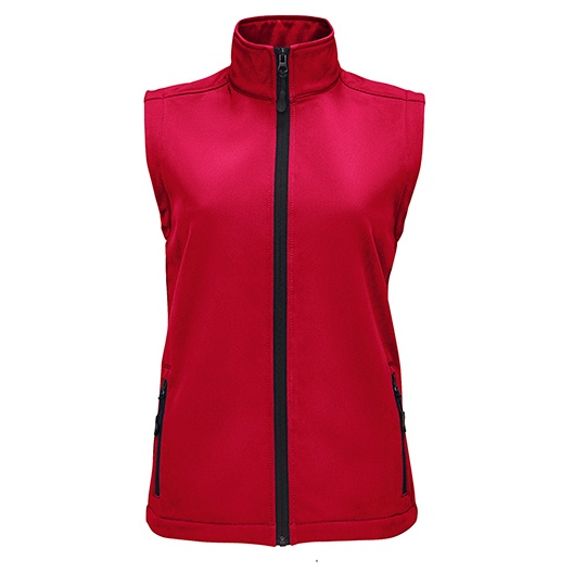 Bezrękawnik Damski Softshell Wodoodporny L02888 - Pepper Red