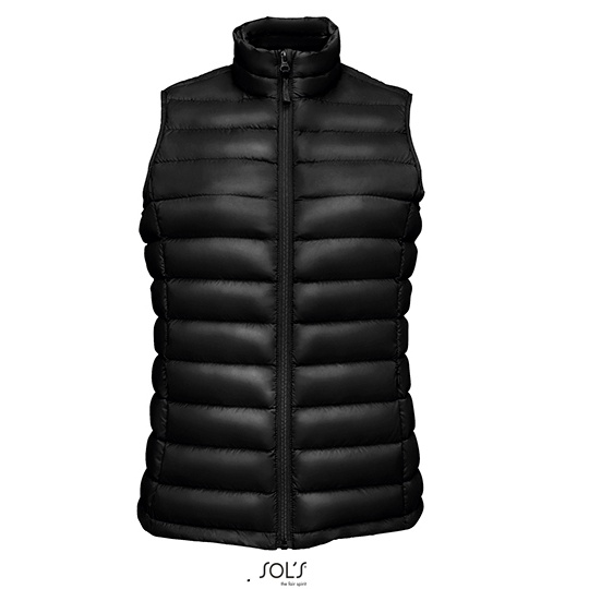 Damska pikowana kamizelka slim L02890 - Black