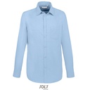 Koszula Męska Slim Bawełniana Poliestrowa L02920 - Sky Blue