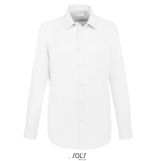 Koszula Meska Slim Bawelniana Poliestrowa L02920 - White