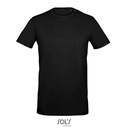 T-Shirt Męski Elastyczny L02945 - Deep Black