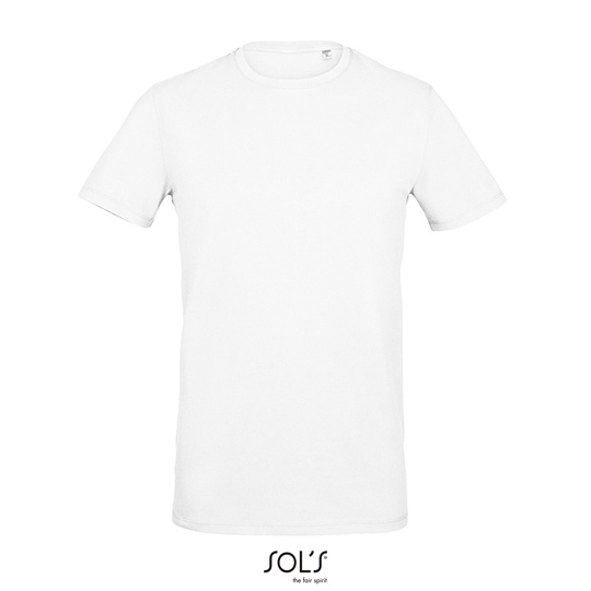 T-Shirt Meski Elastyczny L02945 - White