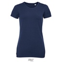 T-shirt Damski Elastyczna Bawełna L02946 - French Navy