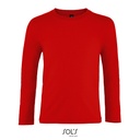 Dziecieca Koszulka Dlugi Rekaw Bawelniana L02947 - Red