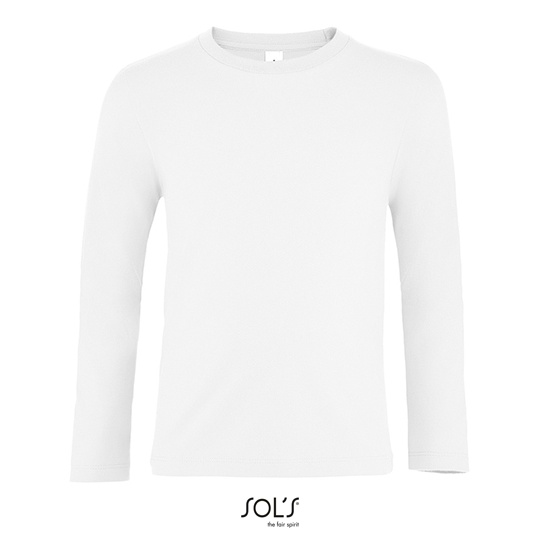 Dziecieca Koszulka Dlugi Rekaw Bawelniana L02947 - White