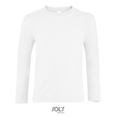 Dziecieca Koszulka Dlugi Rekaw Bawelniana L02947 - White