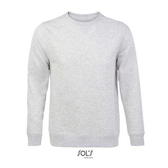 Bluza Okragly Dekolt Bawelniana Niska Kurczliwosc L02990 - Ash (Heather)
