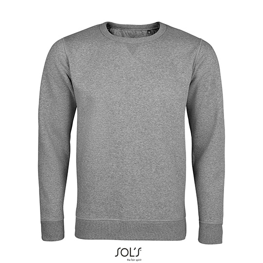 Bluza Okragly Dekolt Bawelniana Niska Kurczliwosc L02990 - Grey Melange