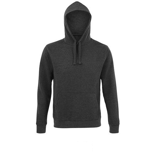 Bluza Męska Z Kapturem Polarowa L02991 - Charcoal Melange