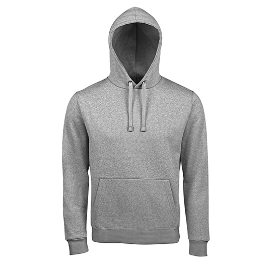 Bluza Męska Z Kapturem Polarowa L02991 - Grey Melange