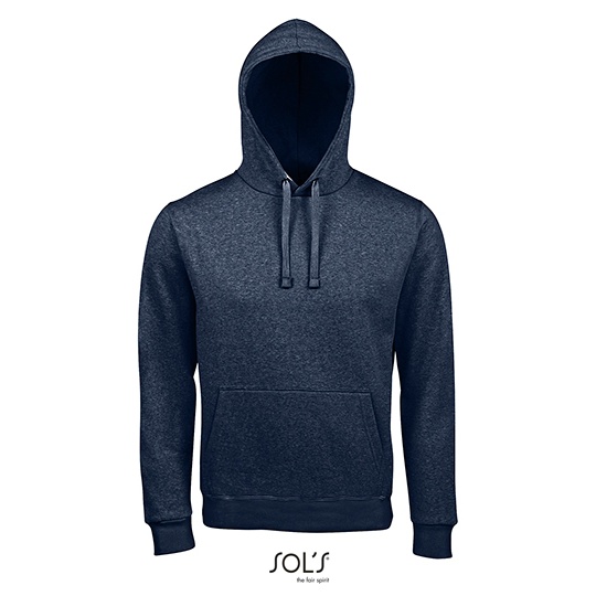 Bluza Meska Z Kapturem Polarowa L02991 - Heather Denim