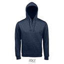 Bluza męska z kapturem i kieszenią L02991 - Heather Denim