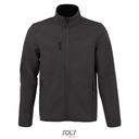 Kurtka Męska Softshellowa Oddychająca L03090 - Charcoal Grey (Solid)