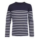 T-shirt Dzieciecy Klasyczny Bawelniany w Paski L03101 - French Navy & White