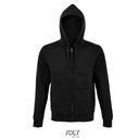 Bluza Meska na Zamek Bawelniana Szczotkowana L03105 - Black