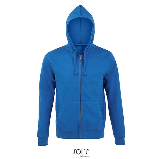 Bluza Meska na Zamek Bawelniana Szczotkowana L03105 - Royal Blue 241