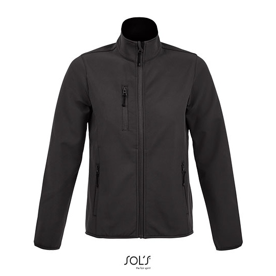 Damska kurtka softshellowa z polarową podszewką L03107 - Charcoal Grey (Solid)