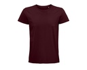 T-shirt męski z krótkim rękawem L03565 - Burgundy