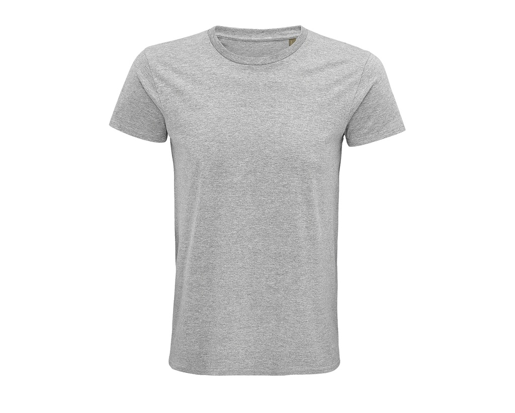 T-shirt Meski Klasyczny Bawelna Organiczna L03565 - Grey Melange