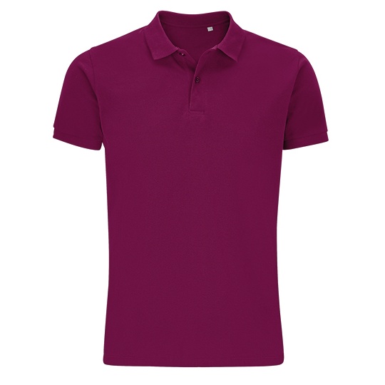 Koszulka Polo Klasyczna Bawelna Organiczna Pique L03566 - Astral Purple