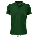 Koszulka Polo Klasyczna Bawelna Organiczna Pique L03566 - Bottle Green