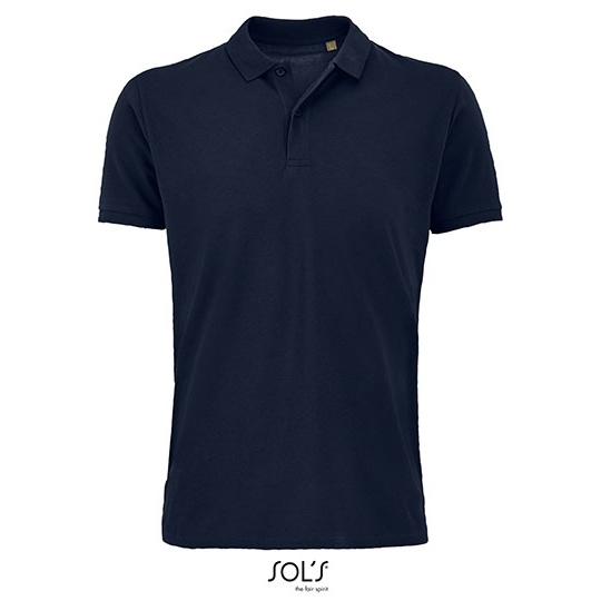 Koszulka Polo Klasyczna Bawełna Organiczna Pique L03566 - French Navy