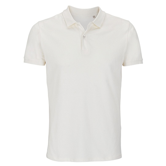 Koszulka Polo Klasyczna Bawełna Organiczna Pique L03566 - Off White