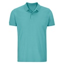 Koszulka Polo Klasyczna Bawelna Organiczna Pique L03566 - Pool Blue