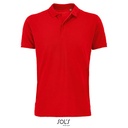 Koszulka Polo Klasyczna Bawelna Organiczna Pique L03566 - Red