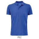 Koszulka Polo Klasyczna Bawelna Organiczna Pique L03566 - Royal Blue 241