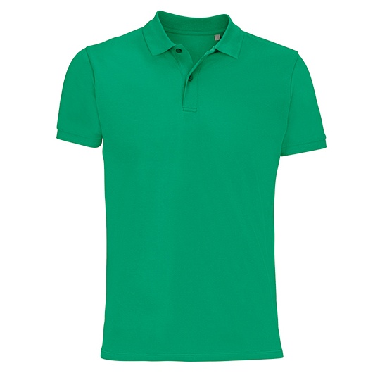 Koszulka Polo Klasyczna Bawelna Organiczna Pique L03566 - Spring Green