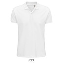 Koszulka Polo Klasyczna Bawełna Organiczna Pique L03566 - White