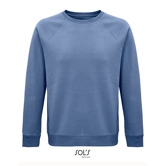 Bluza unisex z raglanowymi rękawami L03567 - Blue