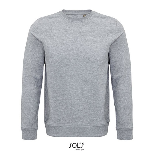 Bluza Unisex Frotte Organiczna L03574 - Grey Melange