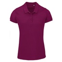 Koszulka Polo Damska Klasyczna Bawelna Organiczna Pique L03575 - Astral Purple