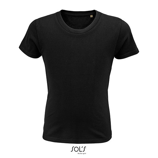 T-shirt Dzieciecy Klasyczny Bawelna Organiczna L03578 - Deep Black