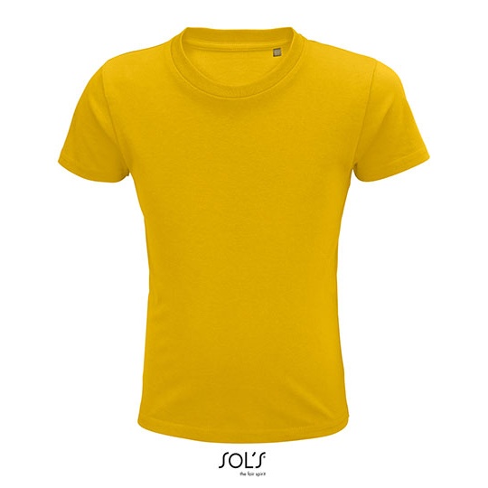 T-shirt Dziecięcy Klasyczny Bawełna Organiczna L03578 - Gold