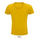 T-shirt Dziecięcy Klasyczny Bawełna Organiczna L03578 - Gold