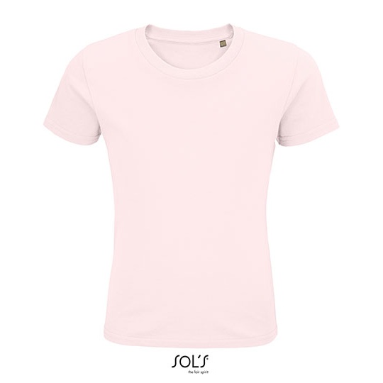 T-shirt Dziecięcy Klasyczny Bawełna Organiczna L03578 - Pale Pink