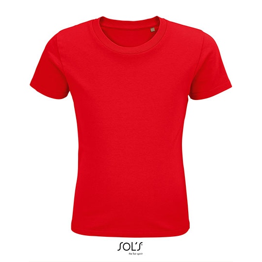 T-shirt Dziecięcy Klasyczny Bawełna Organiczna L03578 - Red