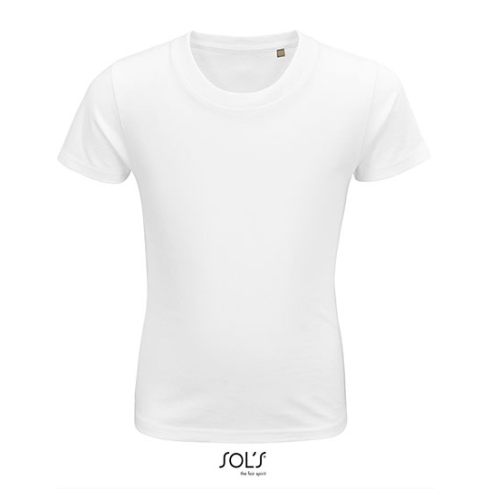 T-shirt Dziecięcy Klasyczny Bawełna Organiczna L03578 - White