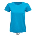 T-shirt Klasyczny Bawełna Organiczna L03579 - Aqua