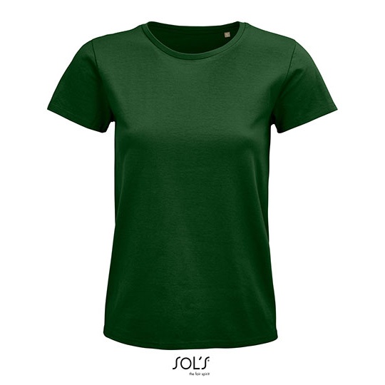 T-shirt Klasyczny Bawełna Organiczna L03579 - Bottle Green