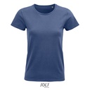 T-shirt Klasyczny Bawełna Organiczna L03579 - Denim