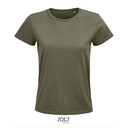 Damski t-shirt L03579 - Khaki