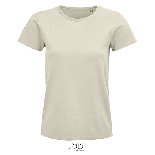 T-shirt Klasyczny Bawełna Organiczna L03579 - Natural
