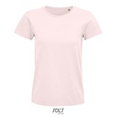 Damski t-shirt bawełniany L03579 - Pale Pink