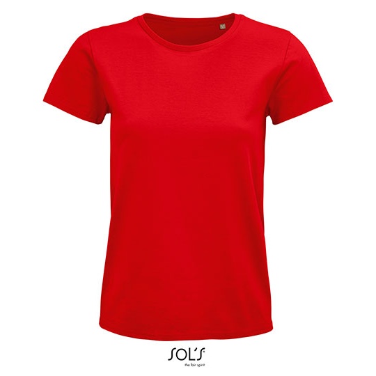 T-shirt Klasyczny Bawelna Organiczna L03579 - Red